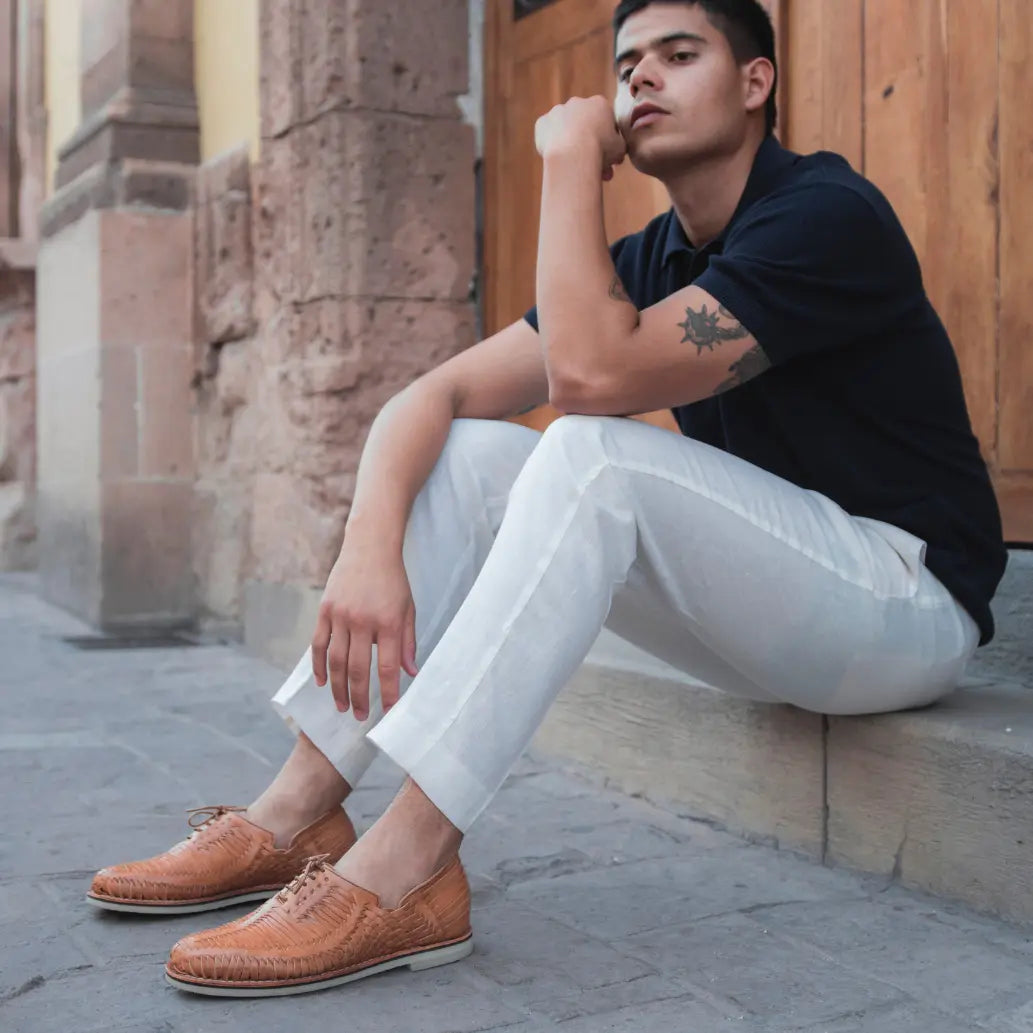 Autentico Camel - Derbies homme Mapache