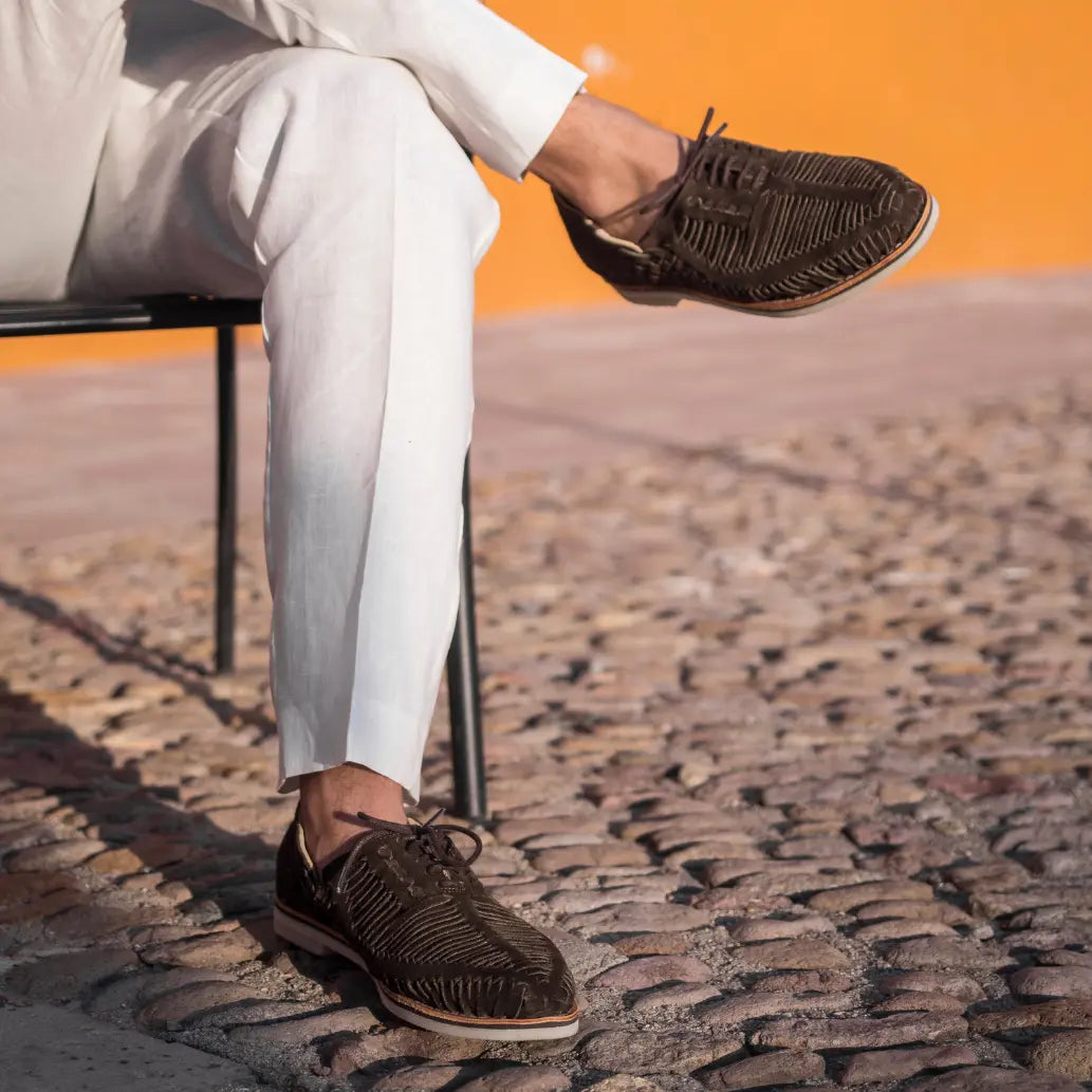 Autentico Suede Brun - Derbies homme Mapache