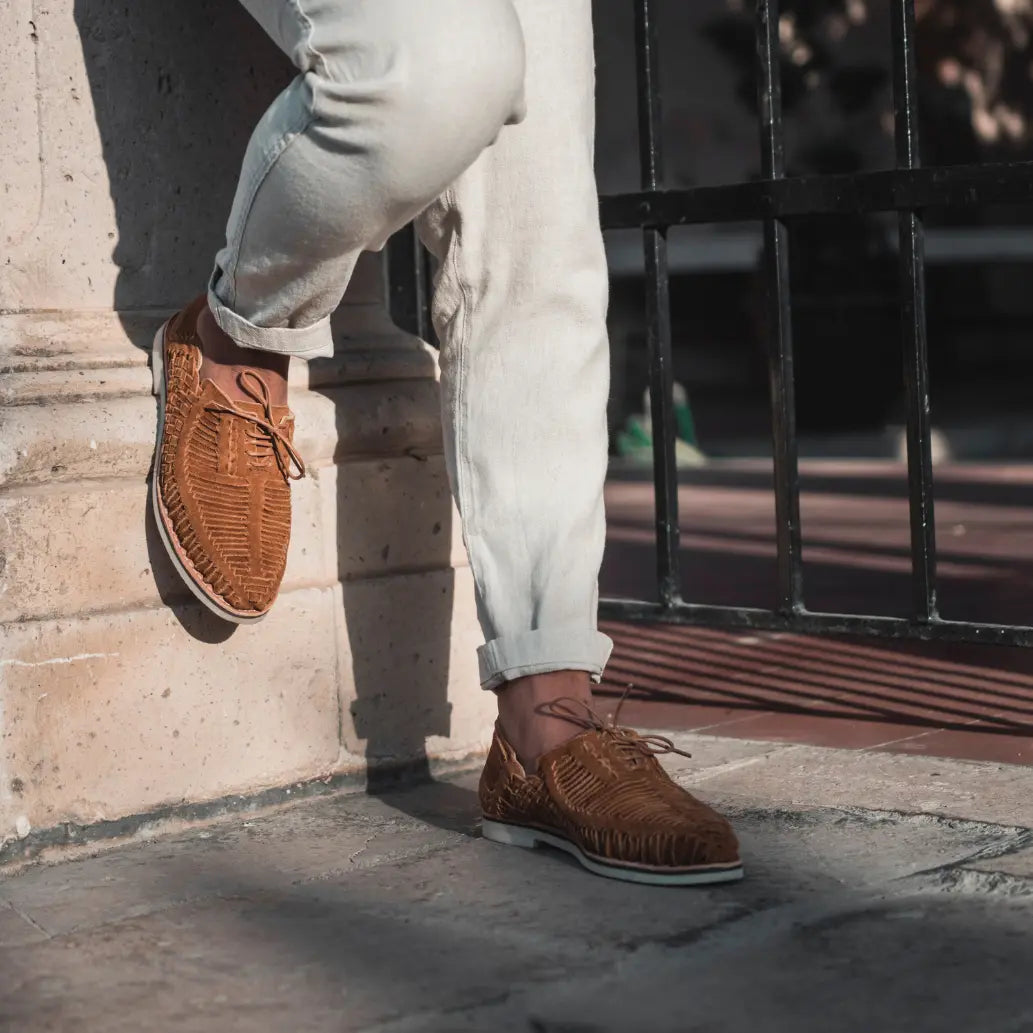 Autentico Suede Caramel - Derbies homme Mapache