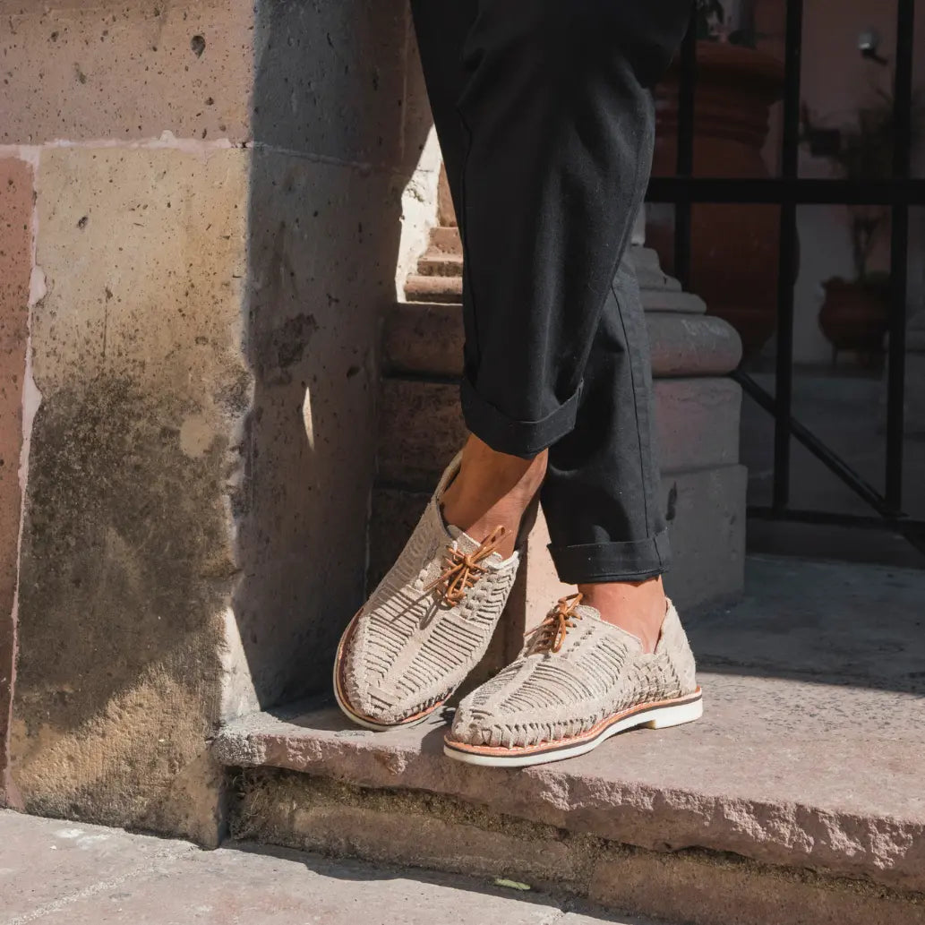 Autentico Suede Taupe - Derbies homme Mapache