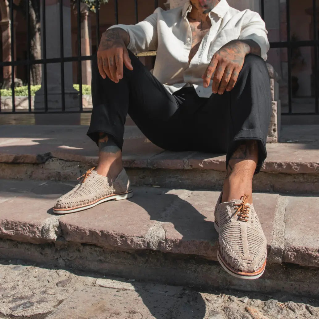 Autentico Suede Taupe - Derbies homme Mapache