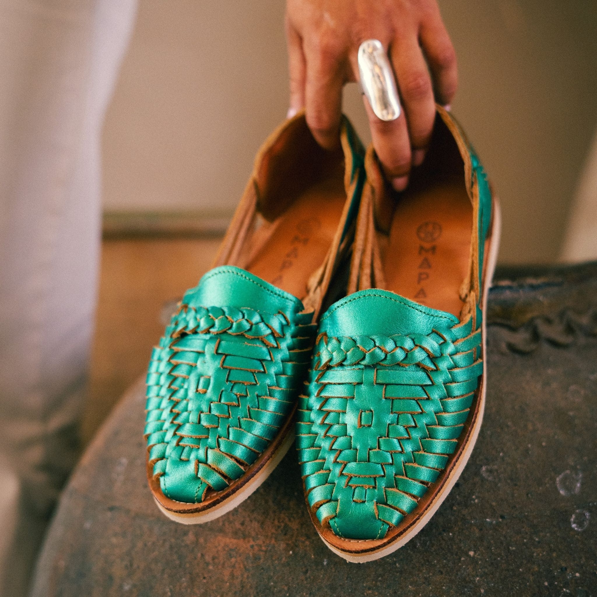 Alegre Vert Émeraude - Huarache Mapache