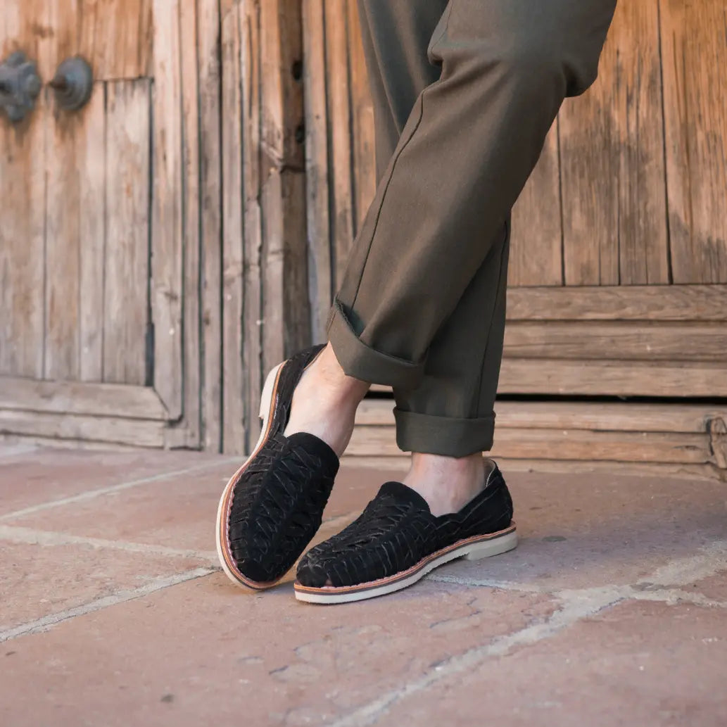 Buena Vista Suede Noir - Mocassins homme Mapache