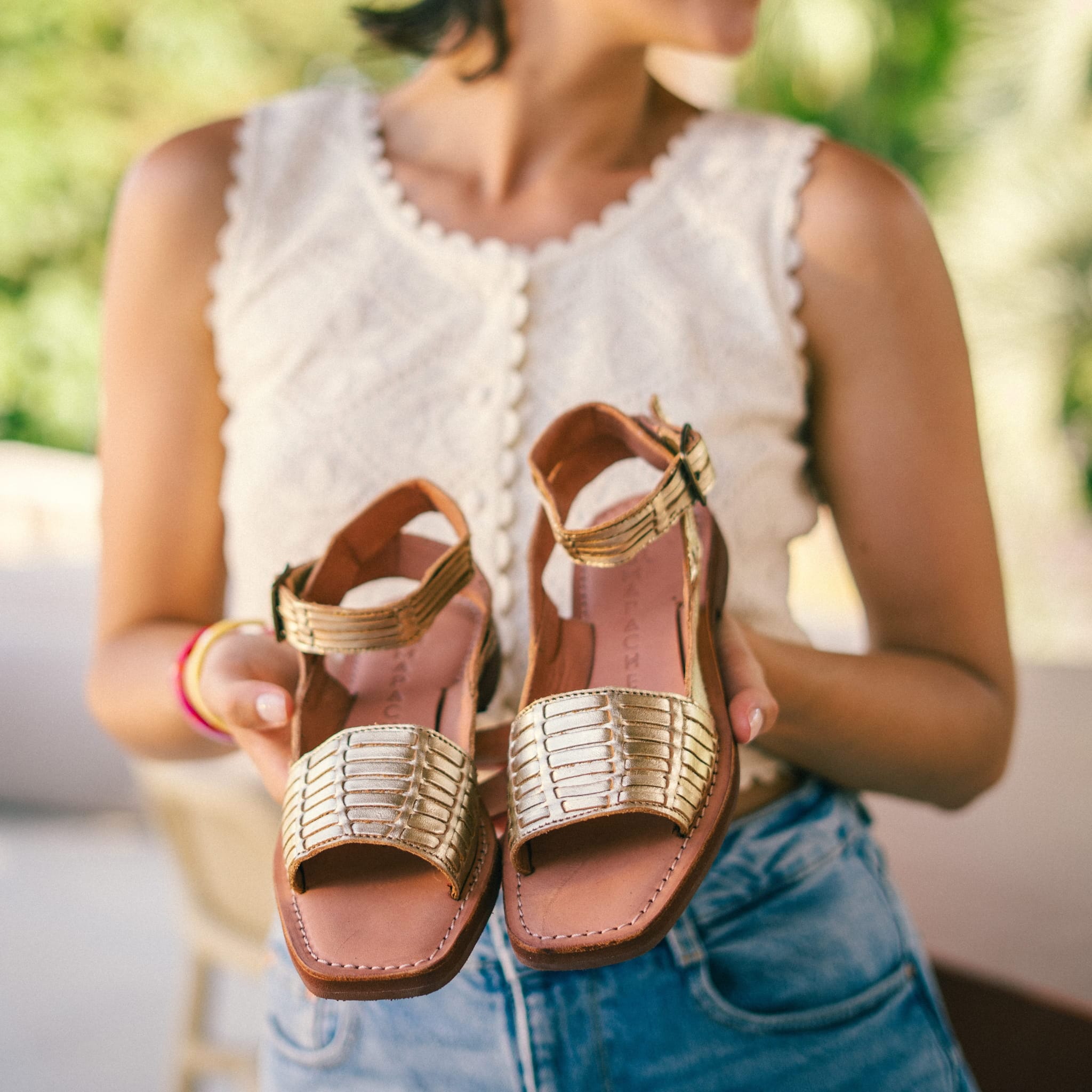 GLORIA CHAMPAGNE - SANDALE FEMME MAPACHE