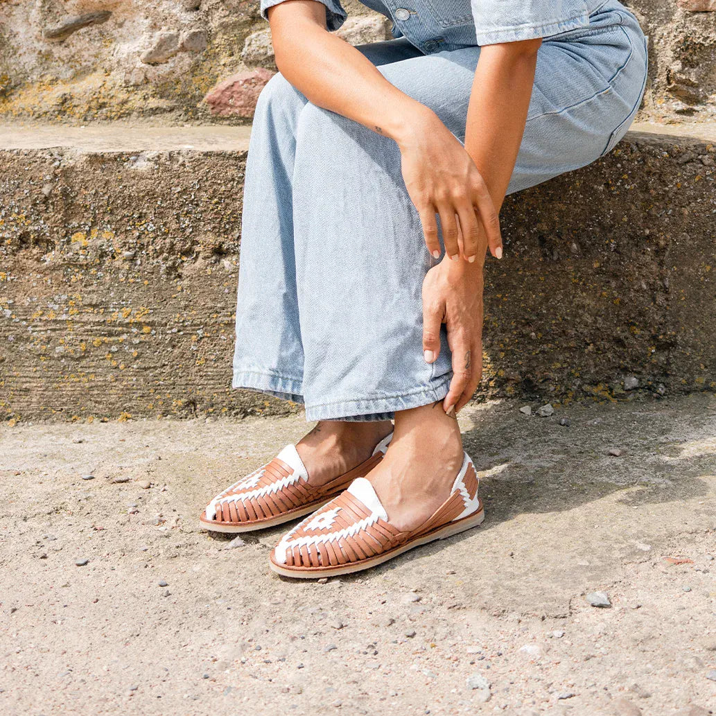 Ibarra Camel Blanc - Huarache Mapache