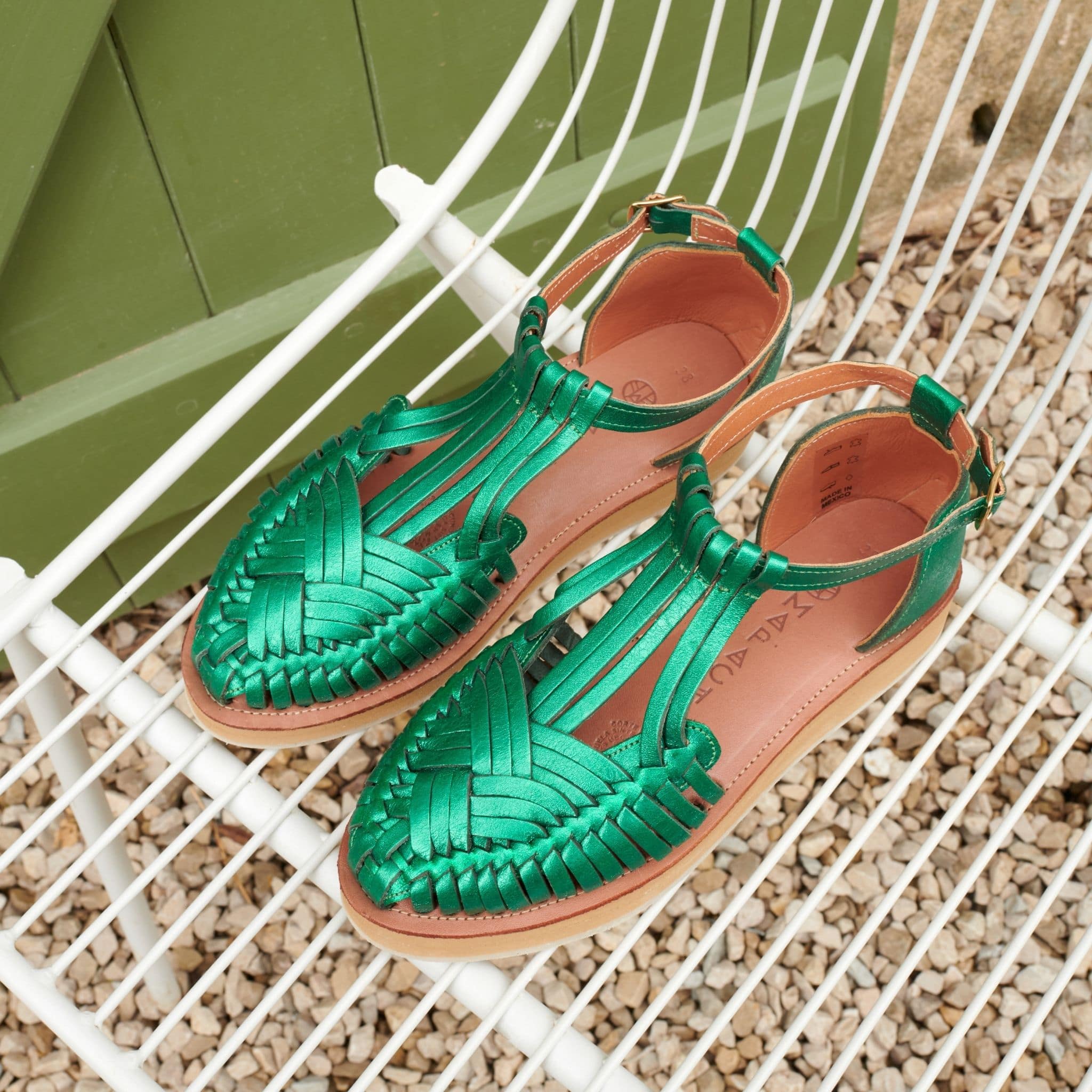 Isidora Vert Émeraude - Huarache Mapache