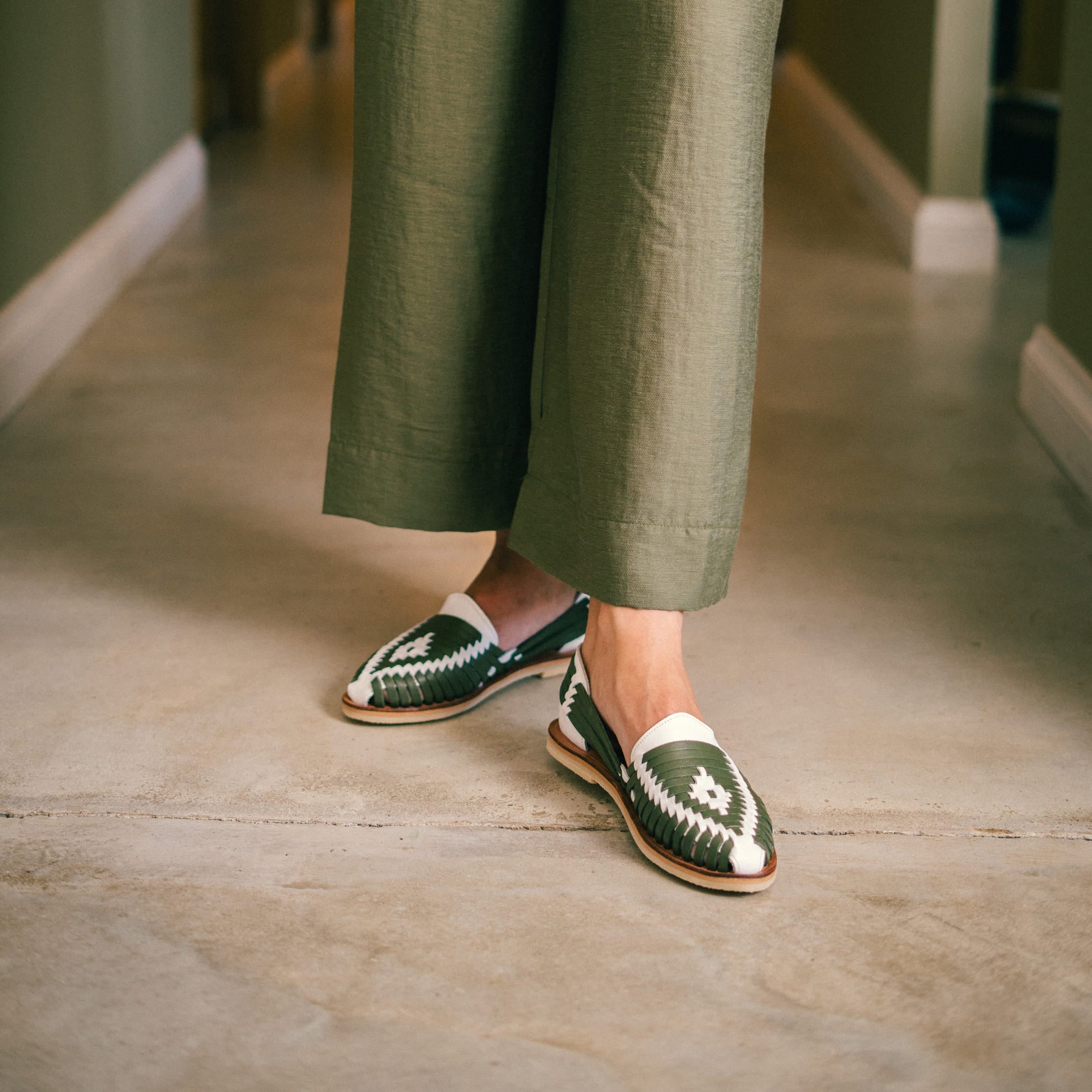 Ibarra Coco Olive - Huarache Mapache