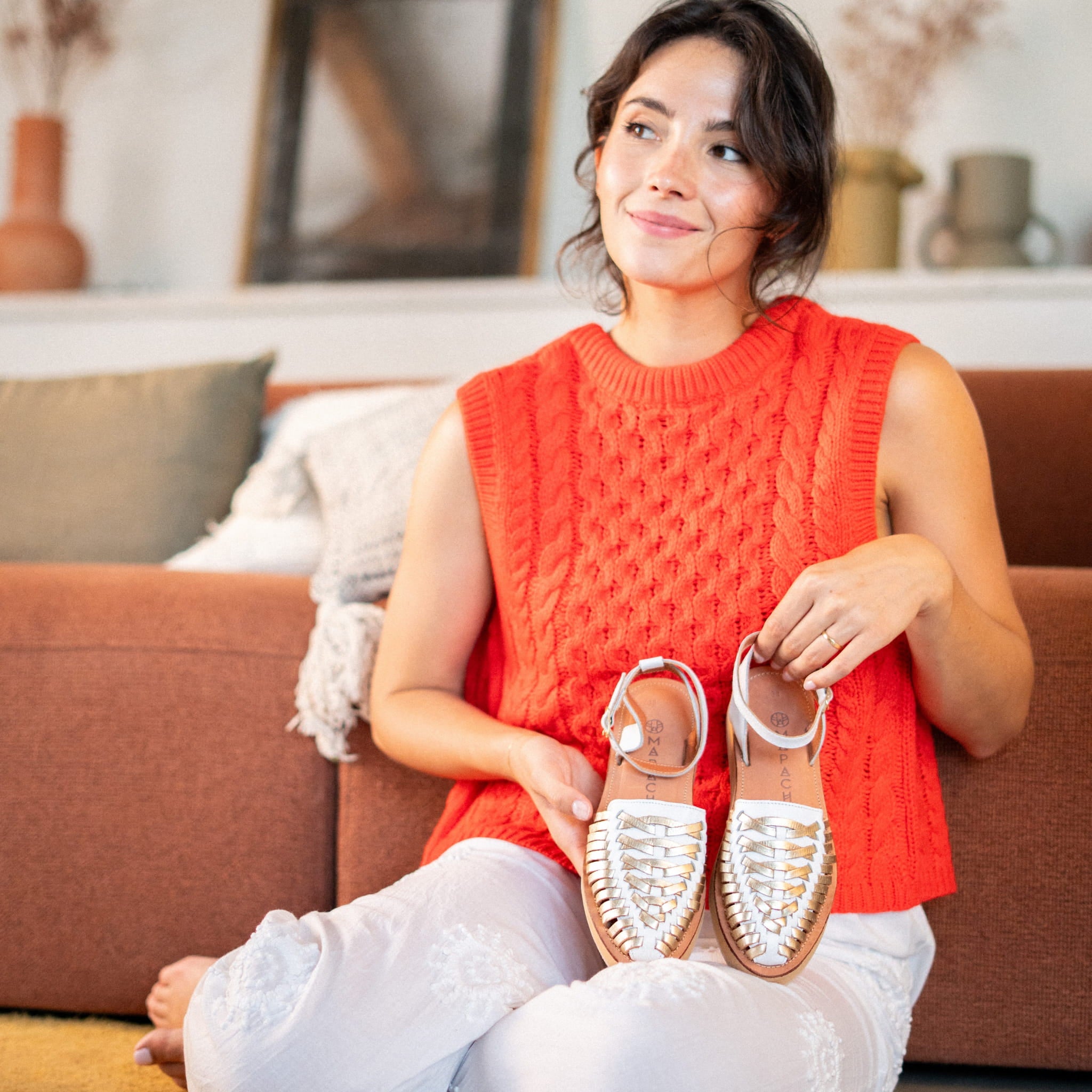 LOMA COCO CHAMPAGNE - SANDALE FEMME MAPACHE