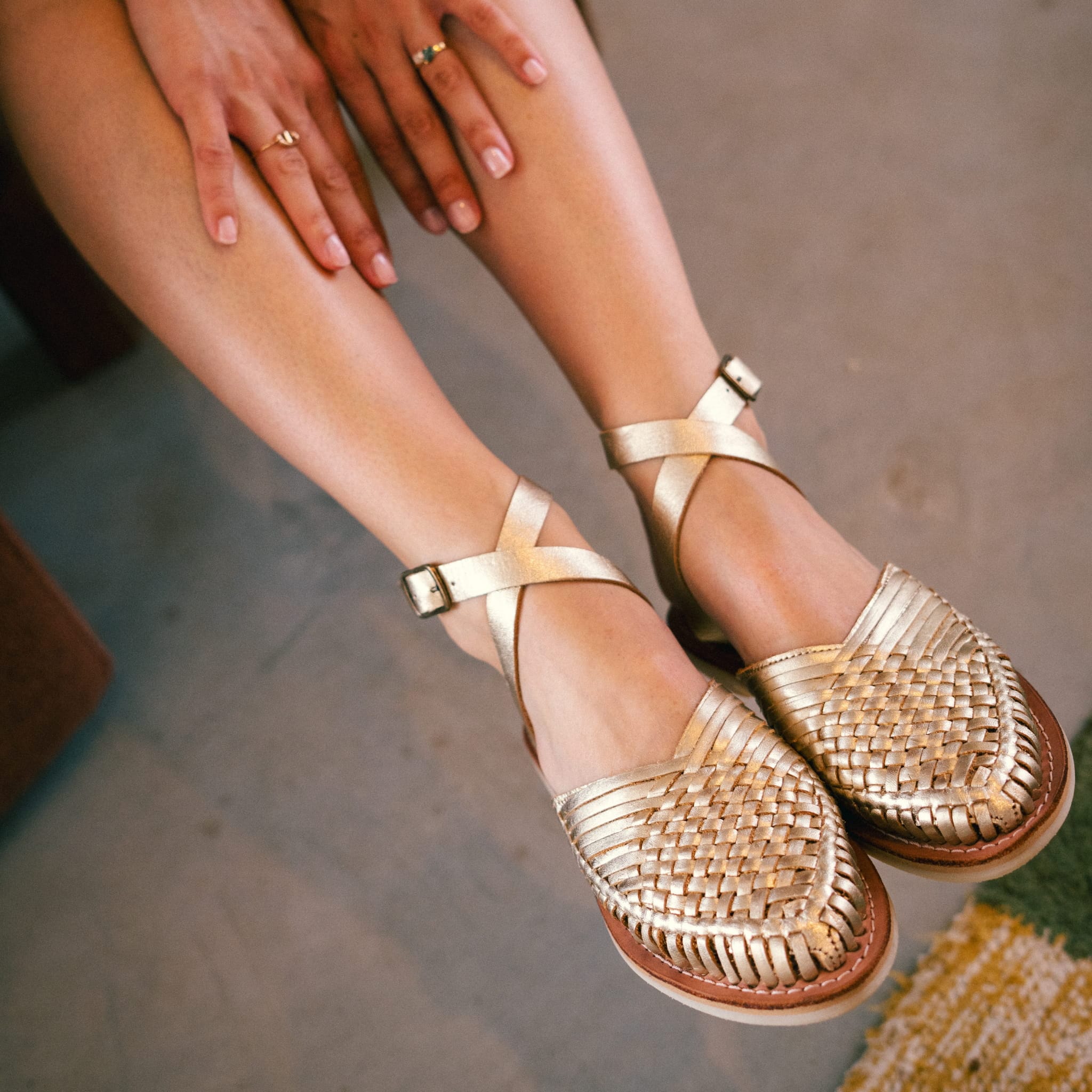 LUPITA CHAMPAGNE - SANDALE FEMME MAPACHE