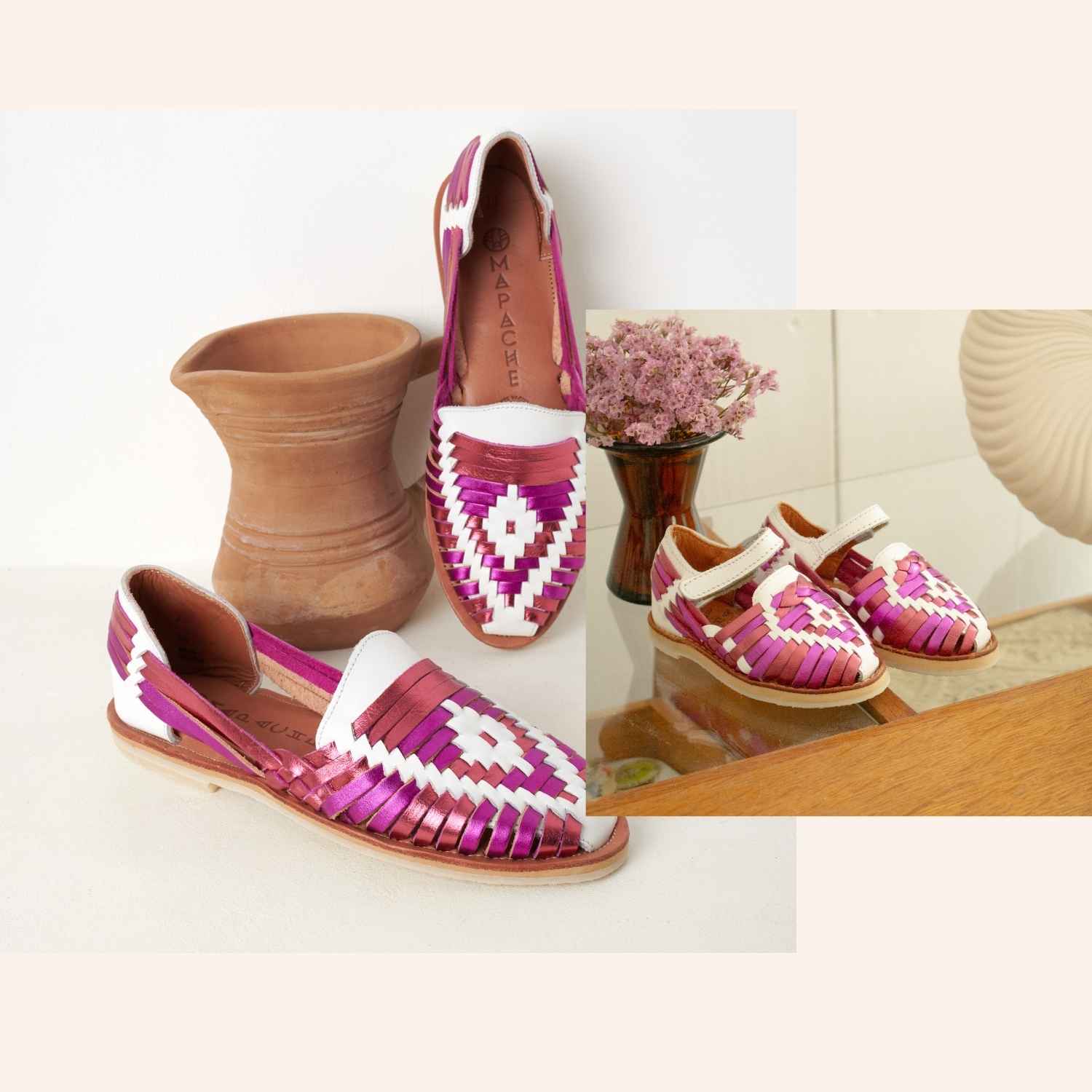 Pour l'offre MATCHYMATCHY : exemple de duo avec une Ibarra Multi Rose et une Alegre Multi Rose