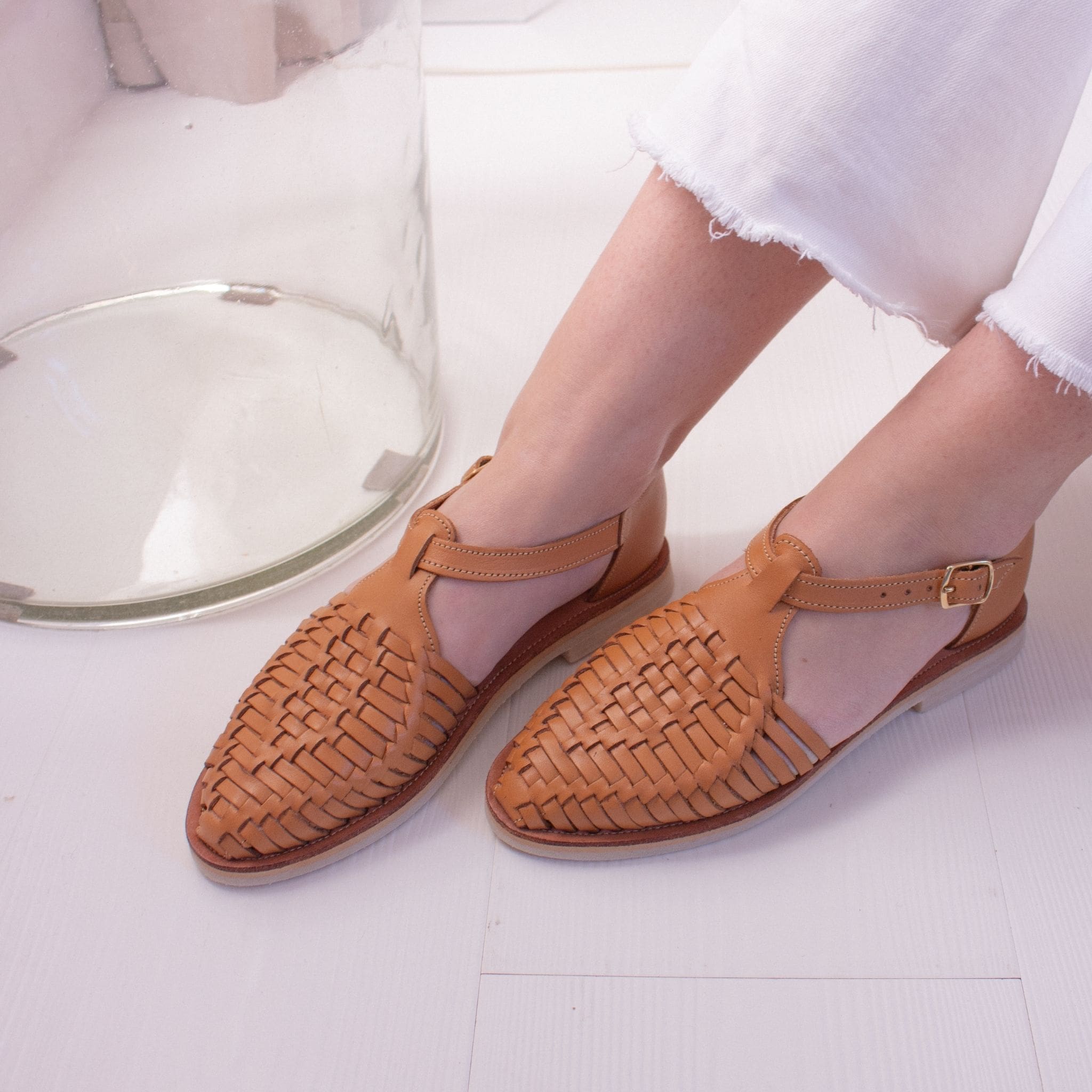 Peonia Camel - Huarache Mapache