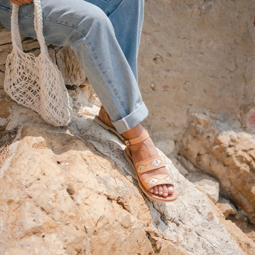 Rosa Naturel Champagne - Sandale Mapache