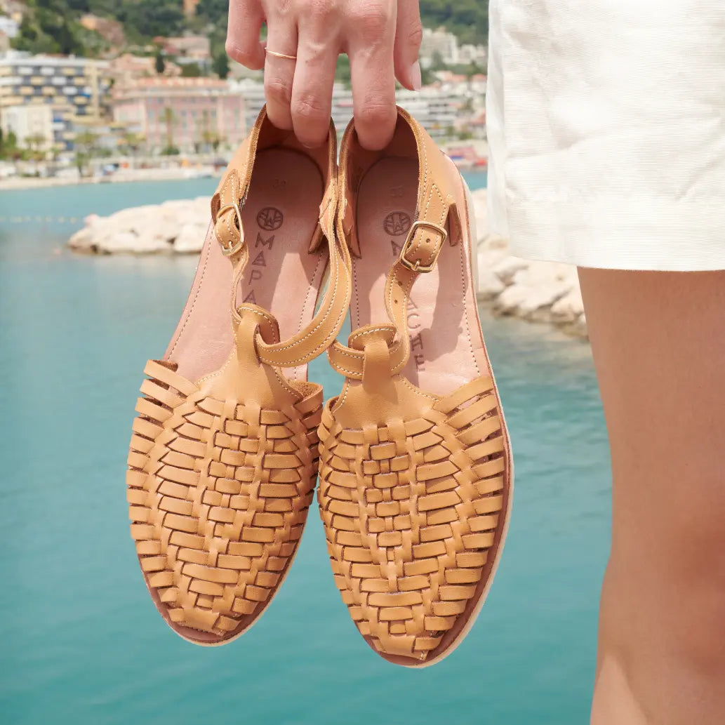 Peonia Camel - Huarache Mapache