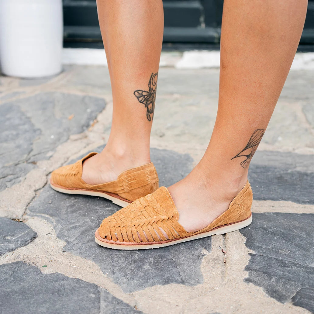 Alegre Suede Camel - Huarache Mapache