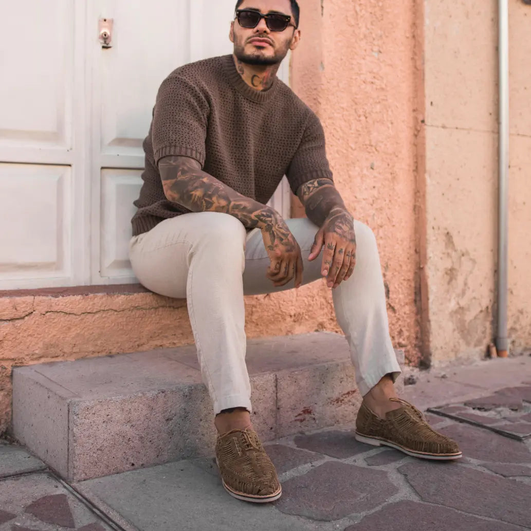 Autentico Suede Moka - Derbies homme Mapache