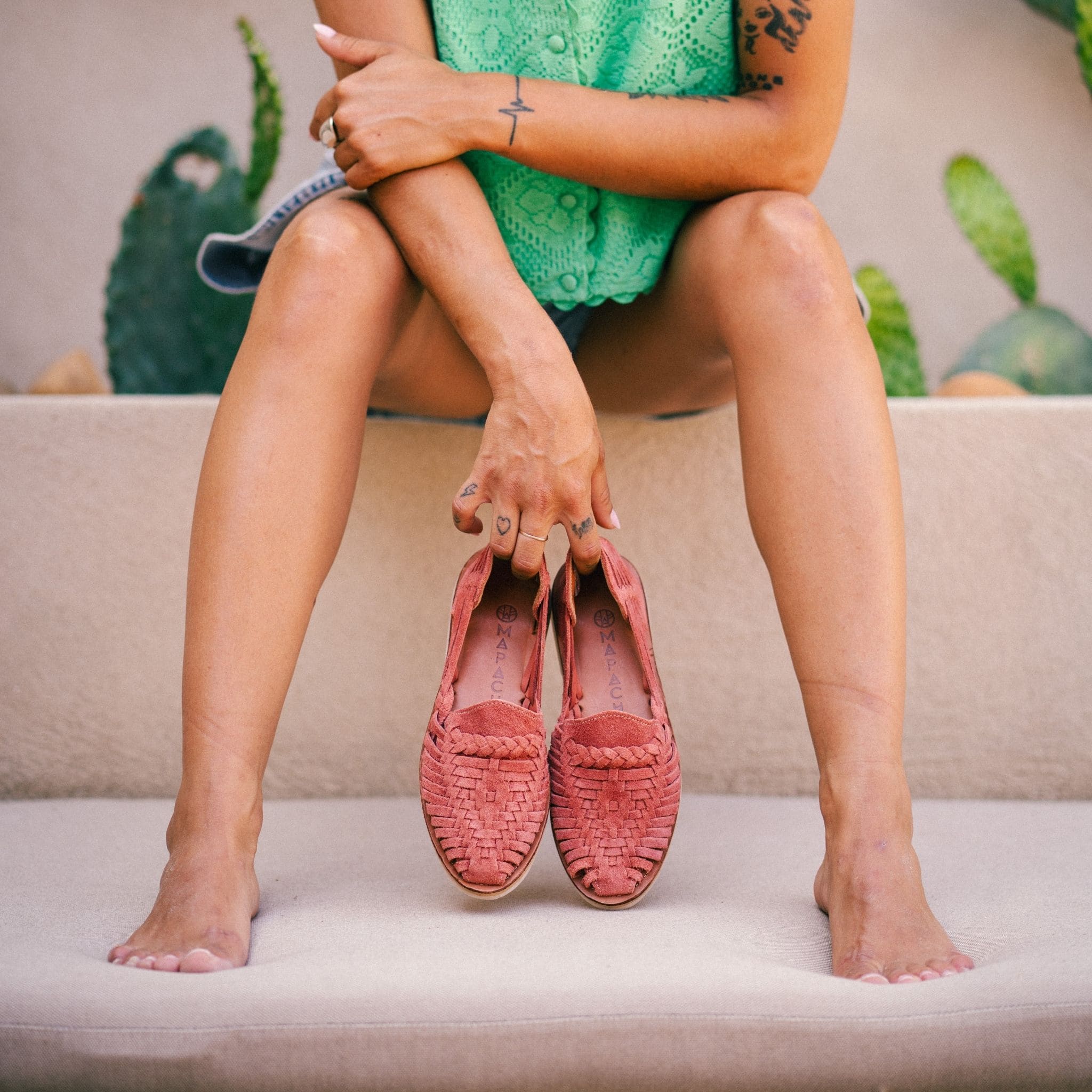 Alegre Suede Framboise - Huarache Mapache