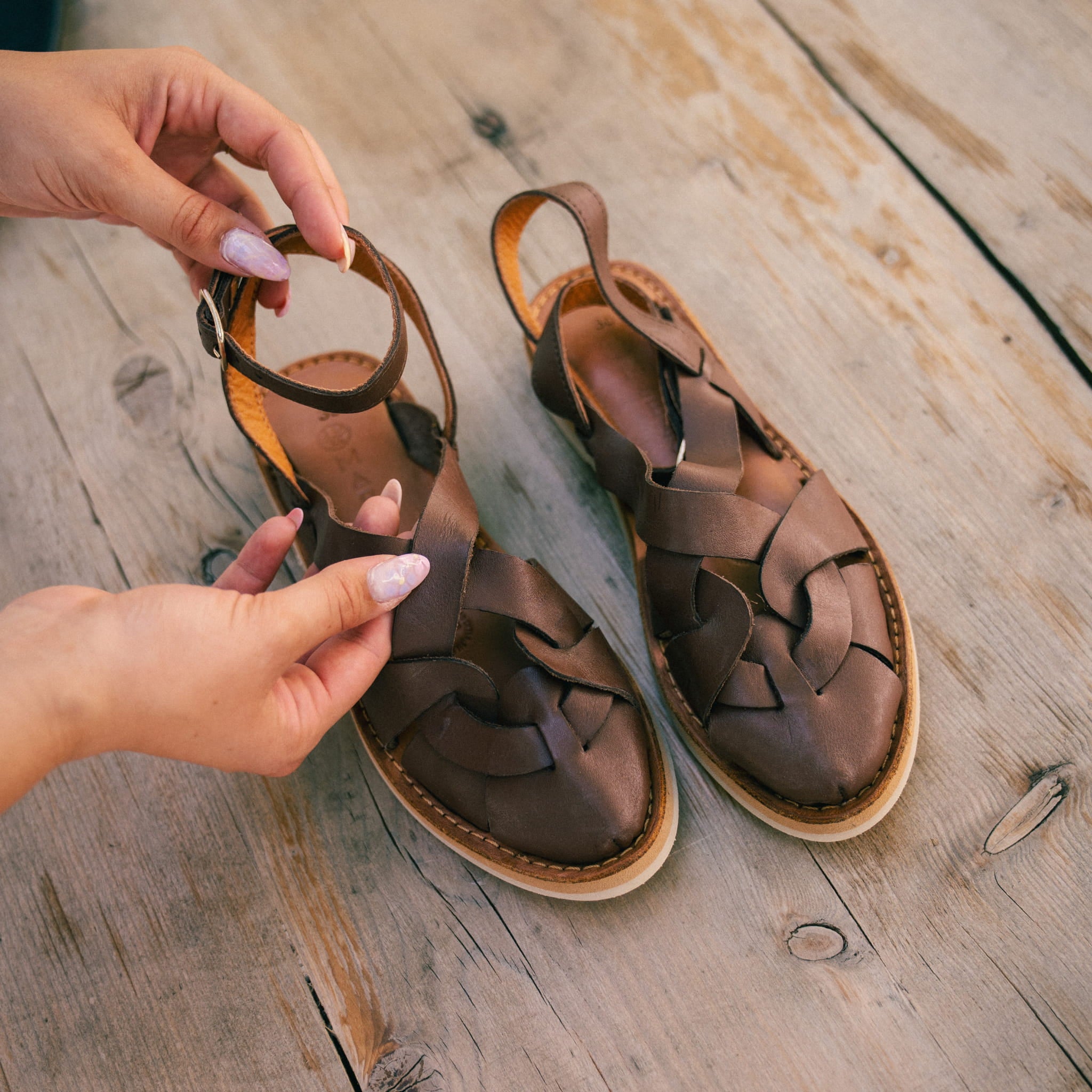 ELBA CHOCOLAT - SANDALE FEMME MAPACHE