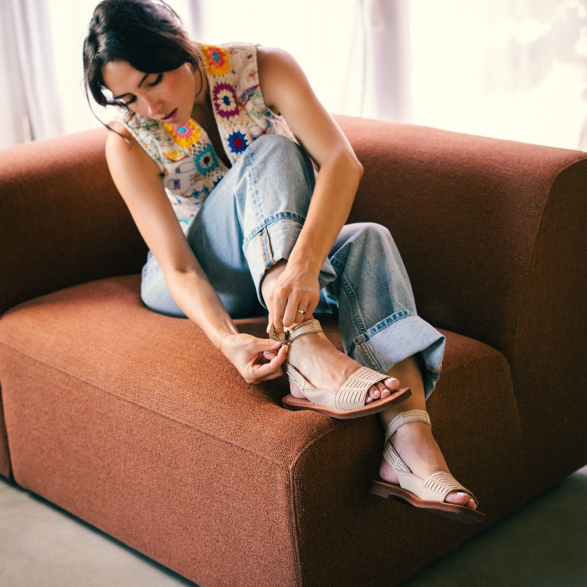 GLORIA GRÈGE - SANDALE FEMME MAPACHE