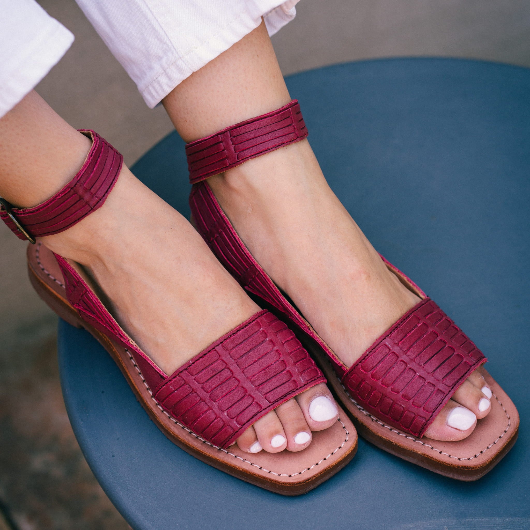 GLORIA ROUGE - SANDALE FEMME MAPACHE