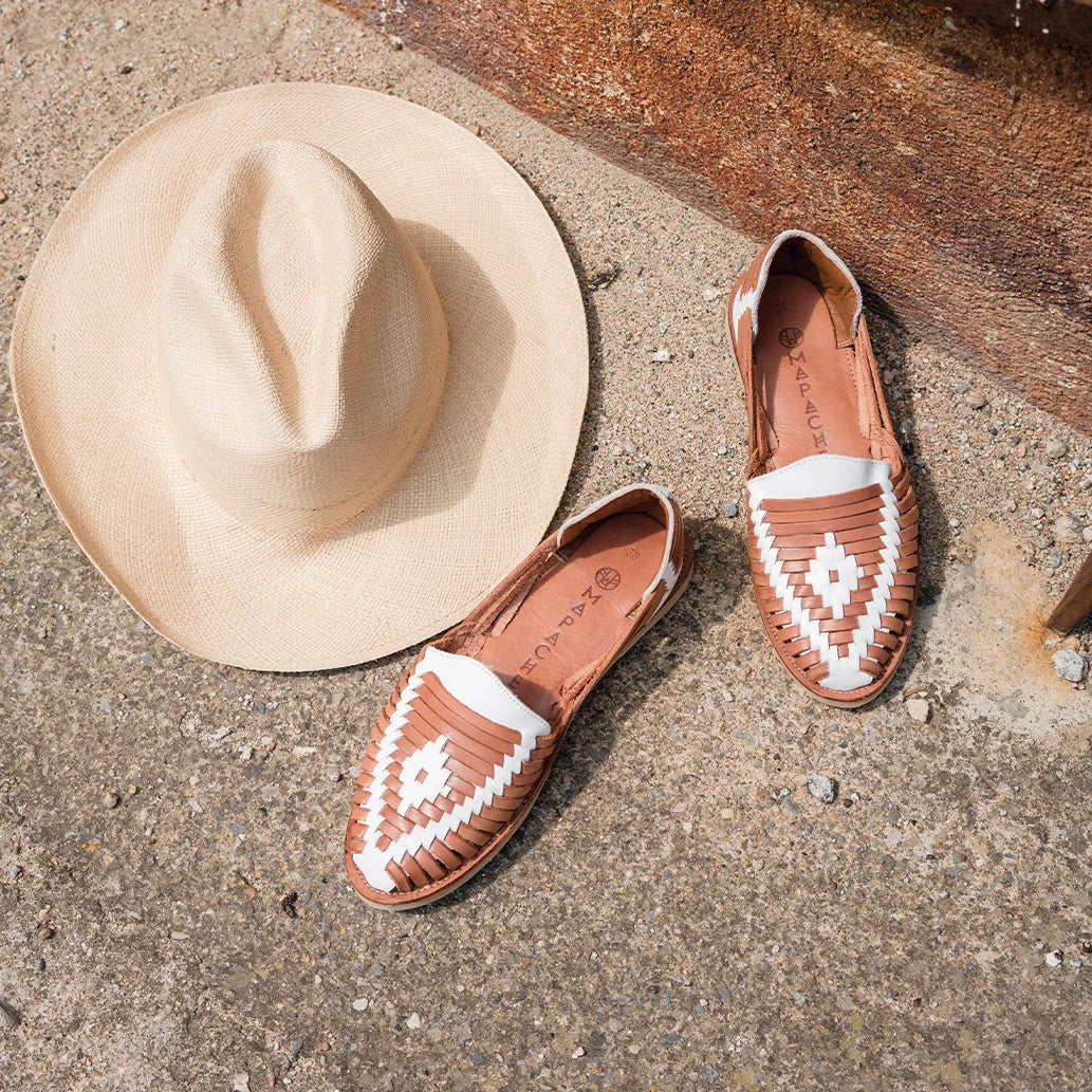 Ibarra Camel Blanc - Huarache Mapache