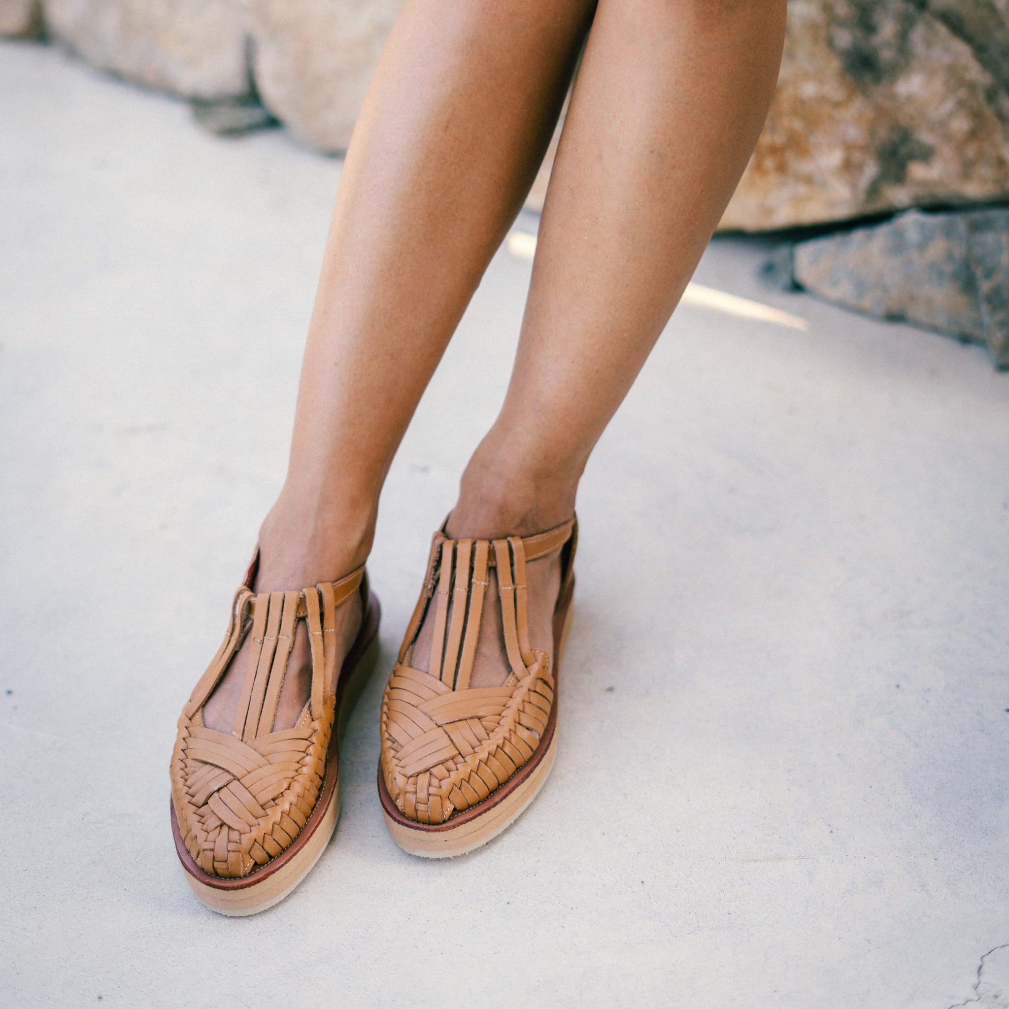 ISIDORA CAMEL - HUARACHE FEMME MAPACHE