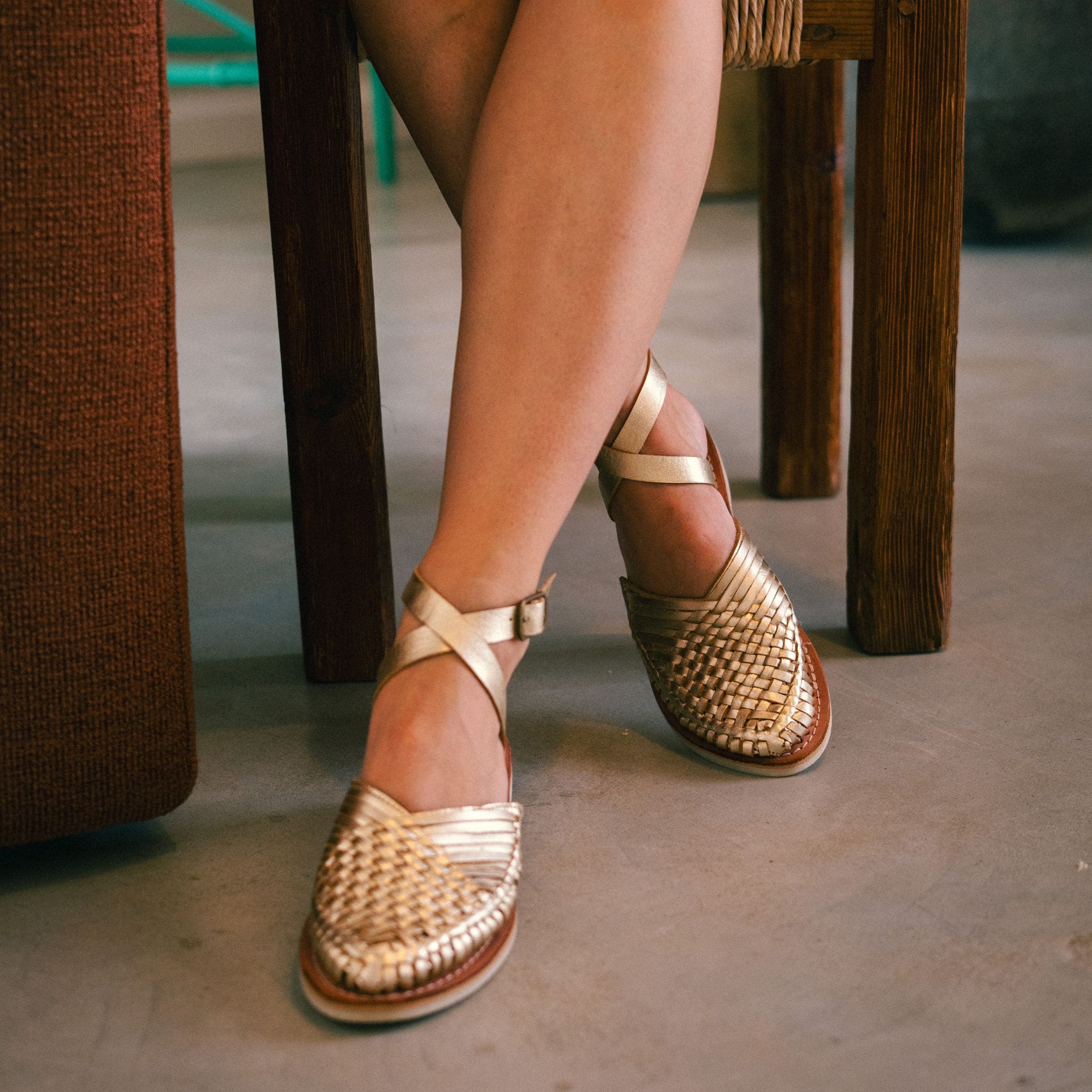 LUPITA CHAMPAGNE - SANDALE FEMME MAPACHE