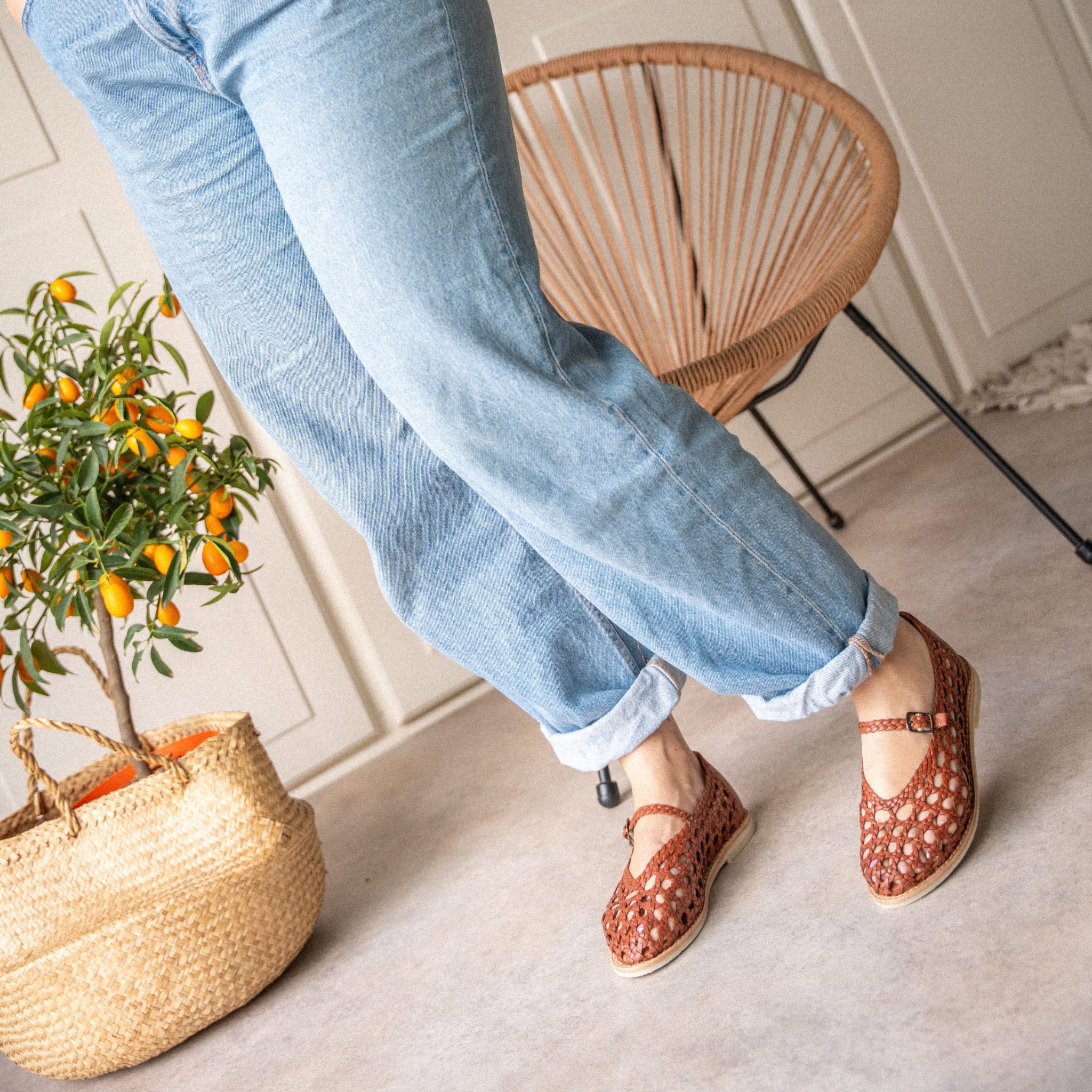 PIA TABAC - HUARACHE FEMME MAPACHE