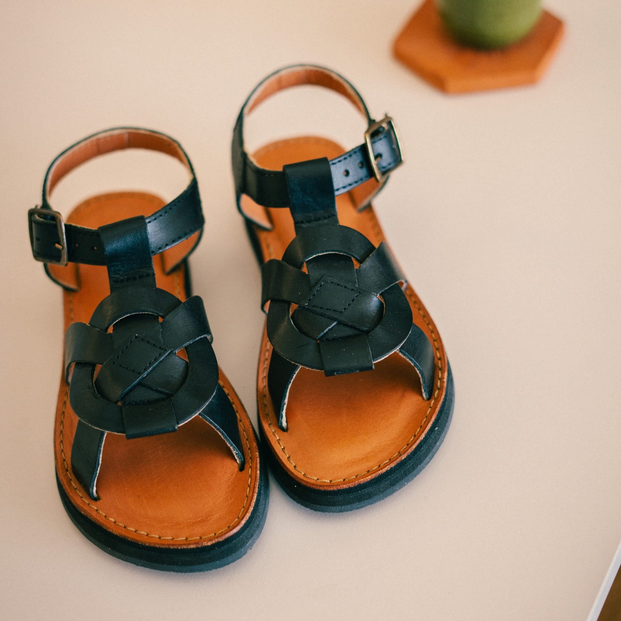 TULUM NOIR - SANDALE FEMME MAPACHE