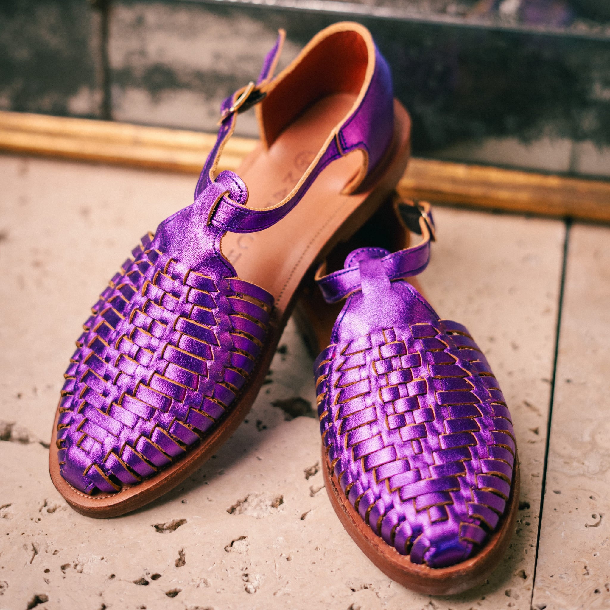 Peonia Violet Flashy - Huarache Mapache